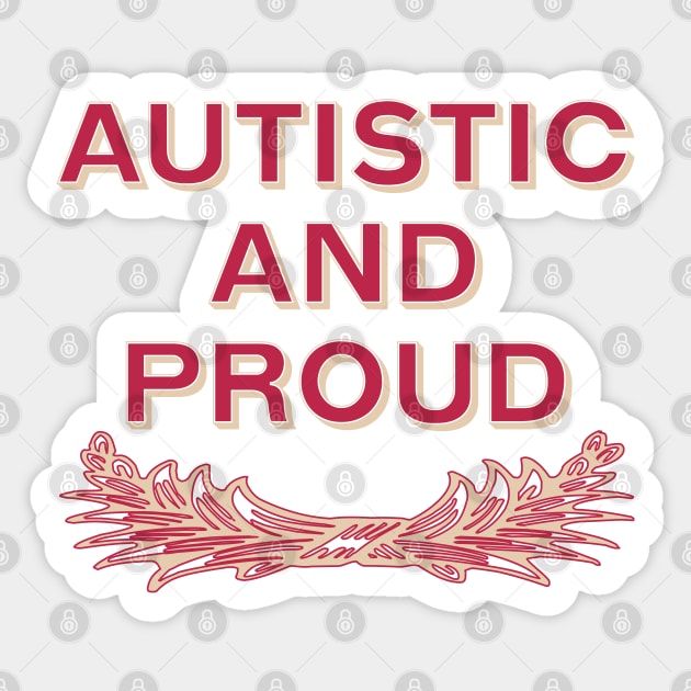 Autistic Pride Sticker by LondonAutisticsStandingTogether